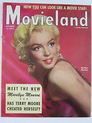Movieland Magazine November 1954 FN Hillman Marilyn Monroe Cover! Grace Kelly • $129