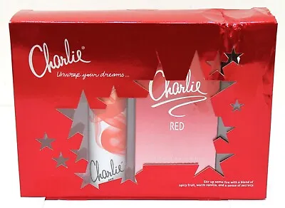 Revlon Charlie Red EAU Fraiche X 100ml & Body Fragrance Gift Set For Her • £9.99