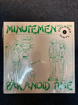 Minutemen - Paranoid Time 10  EP (1991) IN SHRINK Green Translucent Wax EX/EX • $29.99