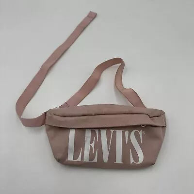 Levi’s Pink Blush Bum Bag Zip Fastening Adjustable Strap Festival Zip Unisex • £0.99