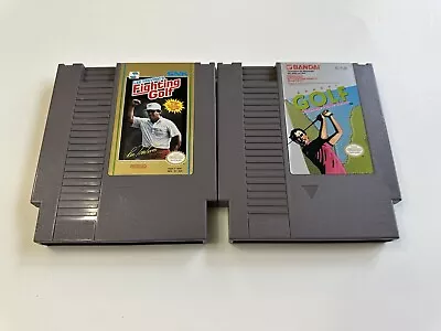 Nintendo Entertainment System NES Cartridge  GOLF Lot X2 100% Working Games • $16.19