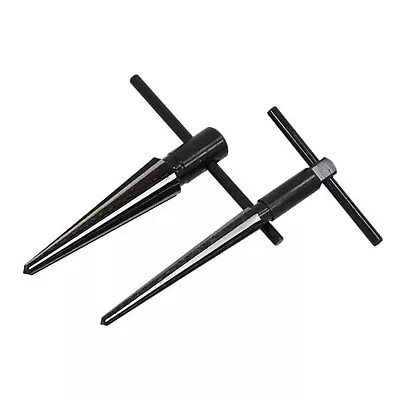 £9.99 • Buy 2Pc Taper Reamer Set - Deburring Enlarging Aligning Holes In Cast & Sheet Metal
