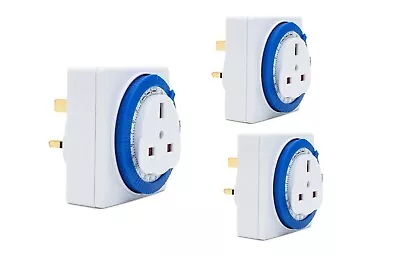 £5.99 • Buy STATUS Timer Switch Square | 24 Hour Segment Timer Light Switch | White UK Plug