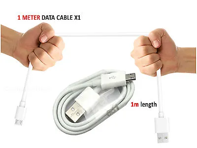 SAMSUNG GALAXY TAB S2 9.7 - Fast UK Wall Charger & Micro USB Data Transfer Cable • £2.99