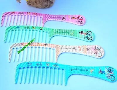 Large Hair Comb Wide Tooth Detangle Shower Wet Dry Curly Hair Dressing Comb 21cm • £3.48