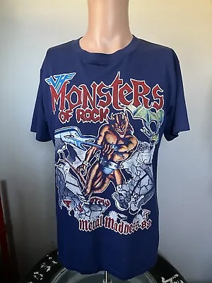 Rare Monsters Of Rock Metal Madness Tour T-Shirt M/L 80’s Van Halen Metallica • $134.99