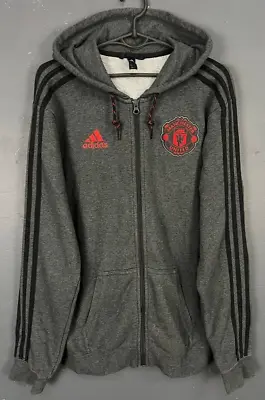 Adidas Men's Fc Manchester United 2020/2021 Jacket Hoodie Soccer Football Size S • $50.99