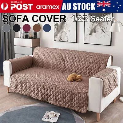 1/2/3 Seater Pet Sofa Cover Couch Covers Lounge Slipcovers Quilted Protector Dog • $19.79