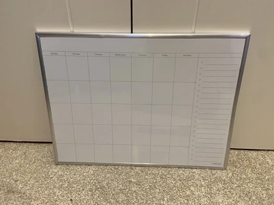 £8 • Buy MONTHLY PLANNER WHITE BOARD DRY WIPE WHITEBOARD 40cm X 30cm