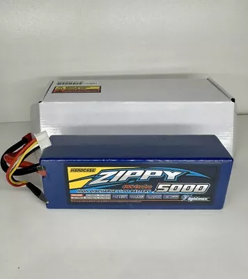 ZIPPY 5000mAh 3 CELL 11.1V 30C SERIES LIPO BATTERY PACK HARDCASE HXT 4MM RC • £19.99