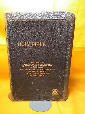 Holy Bible Masonic Edition Scottish Rite Of Freemasonry Pennsylvania • $34.99