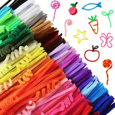 310pcs Pipe Cleaner Set With Floral Wire Educational Arts Crafts Chenille Stems • $23.60