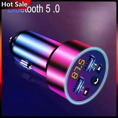 Bluetooth 5.0 Wireless Car FM Transmitter MP3 Player Radio 2-USB Charger Adapter • $12.79