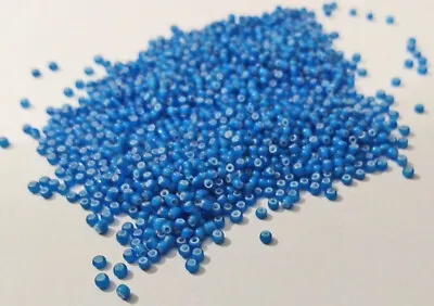 Antique Tiny Micro Turquoise Blue Whitehearts Seed Beads 2mm 11/0 To 12/0 • $12