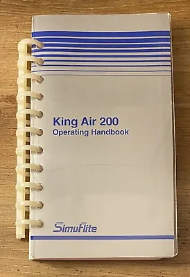 $39.99 • Buy King Air 200 (late) Operating Handbook - SimuFlite