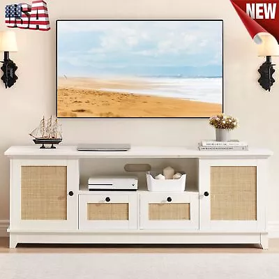  63 X 16 X 23 Inches Mid Century Modern Wood TV Stand Hold Up To 220 Pounds USA  • $181.23