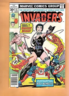 INVADERS #17 Vintage Marvel Comic Book 1977 VF First Appearance WARRIOR WOMAN • $14.99