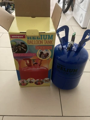 £5 • Buy Unique BLUE EMPTY Helium Balloon Canister Helium King With Valve And Attachment