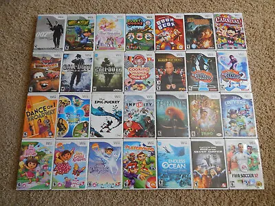 Nintendo Wii Games! You Choose From Huge List! $7.95 Each! Buy 3 Get 4th 50% Off • $7.95