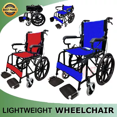 ⭐Foldable Wheelchair Elderly And Disabled 20  Lightweight Soft Mobility Aid⭐ • $149.67