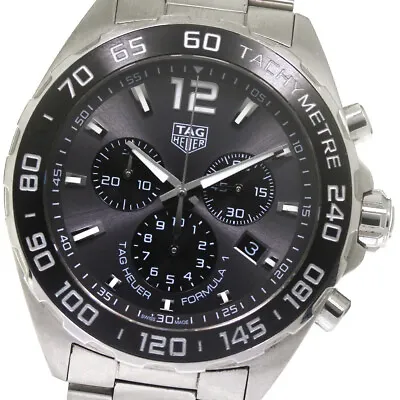 TAG HEUER Formula 1 CAZ1011 Chronograph Date Gray Dial Quartz Men's Watch_795558 • $841.32