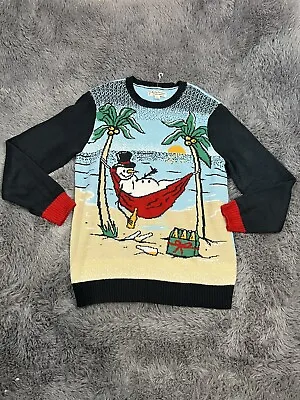 Men‘s Ugly Christmas Sweater Novelty Santa Pullover XL Pre-owned • $25.99