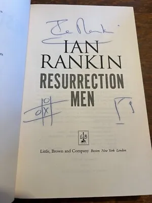 Resurrection Men Ian Rankin Signed W/doodles USA 2nd Prt Hardcover Fine/Fine • $24.95
