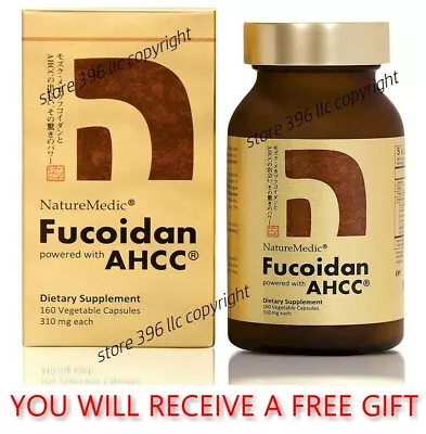 Authentic Fucoidan AHCC (NatureMedic) 160 Capsules Exp 10/2025 With Free Gift • $505.82