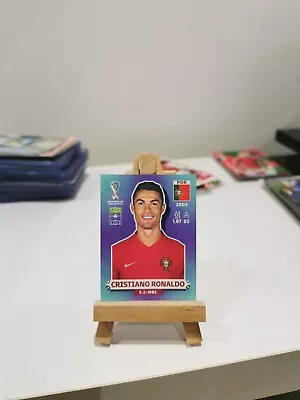 Panini World Cup Qatar 2022 Cristiano Ronaldo Sticker No Por 18 • £2