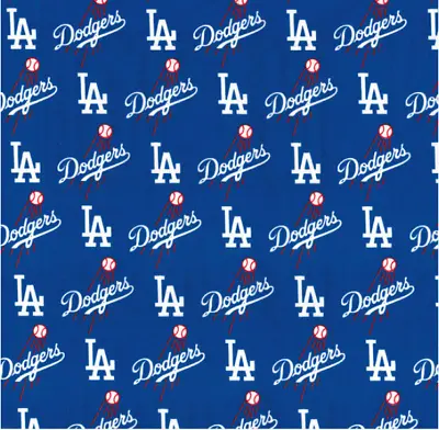 MLB Los Angeles Dodgers 6642-B Cotton Fabric By The Yard Free Shipping!!!! • $19.95