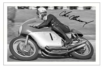 MIKE HAILWOOD Signed Autograph PHOTO Gift Signature Print SUPERBIKES MotoGP • £6.90