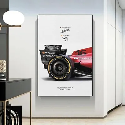 Scuderia Ferrari F1-75: 2022 Formula 1 Racing Poster - Leclerc & Sainz Edition • £8.40