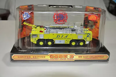 Code 3 Denver Airport E-one Crash Truck #2 1:64 Scale W/case • $120