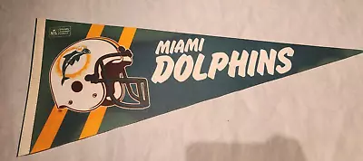 Vintage MIAMI DOLPHINS Pennant NFL Football 80’s Florida  • $30