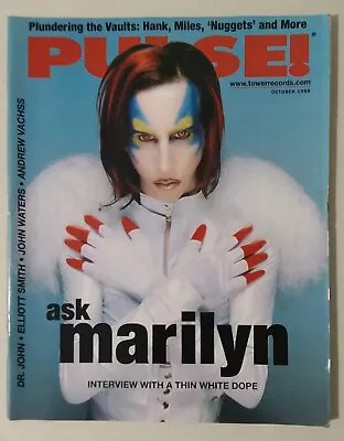 Pulse Magazine (Oct 1999) Marilyn Manson Dr. John Elliott Smith John Waters • $14.99