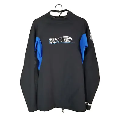 Rip Curl Rash Guard Wetsuit Thermal Shirt Adult Small Black Surfing • $27.91