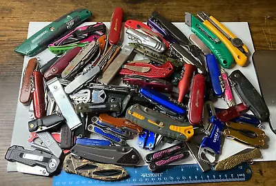 Lot Of TSA Folding Pocket Multi Tools 10+ LBS Variety Mix Knives Assorted TSA • $70