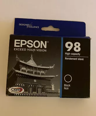 Epson 98 High Capacity Black T098120 Claria Hi-definition Ink Exp. 07/2016 • $14