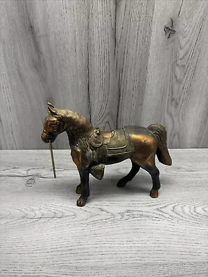 Vintage Copper Bronze Brass Horse Stallion Statue Figure 10” MCM Decor USA • $49.99