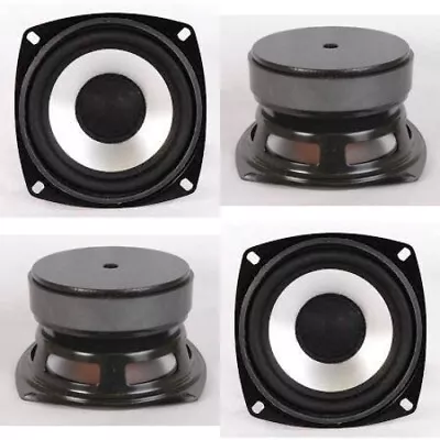 NEW (4) 4  Woofer Speakers.8ohm.Pin Cushion Monitor Replacement Four Inch.Lot. • $79