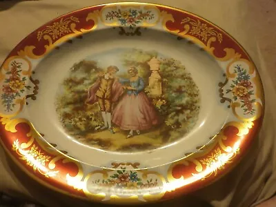 Vintage Oval Daher Decorated Ware Platter 13x10.5 Made England Tin Excellent  • $8