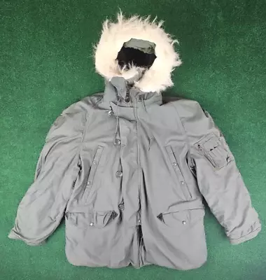 Military Extreme Cold Weather N-3B Snorkel Parka Army Jacket Large Greenbier Fur • $89.99