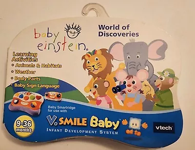 V Smile Baby Vtech Baby Einstein World Of Discoveries 9-36mo NIP • $14.99