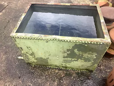 Galvanised Riveted Tank 3'x2'x2' Deep Garden Planter Trough Holds Water • £95