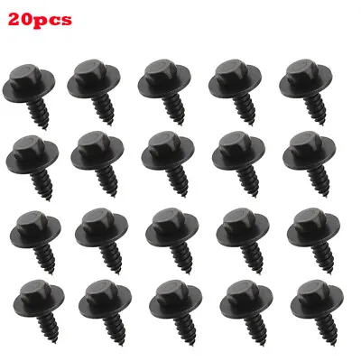 20Pcs Black Self-tapping Screws With Captive Loose Washers 8mm Hex Head AUS • £5.11