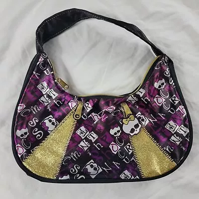 Monster High Black Purple Small Purse Cute Casual Going Out Fashion • $24.95