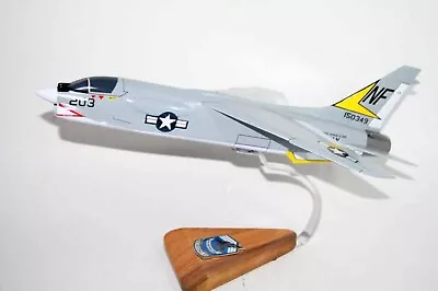 Vought F-8 Crusader VF-53 Iron Angels F-8U Model 18  Mahogany Scale Model • $359