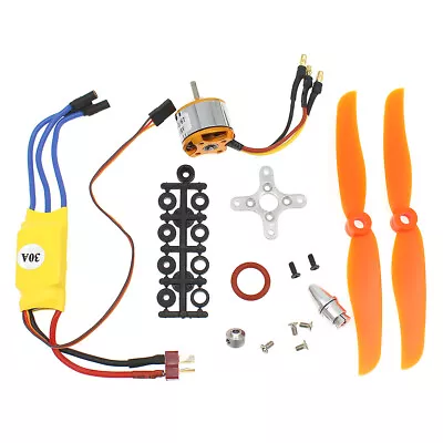 New RC 2200KV Brushless Motor 2212-6+30A ESC W/Mount Fit Rc Air Plane Helicopter • $16.21