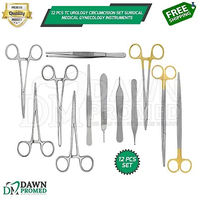 12 Pcs TC Urology Circumcision Set German Grade Medical Gynecology Instruments • $64.90