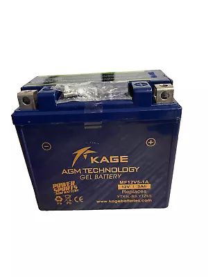 Kage MFV5-1A YTX5L-BS YTZ6S AGM Battery 12V 5Ah CCA 80 ATV Motorcycle Scooter • $36.99